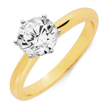 Certified Solitaire Engagement Ring With A 1 12 Carat Tw Diamond In