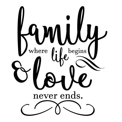 Enjoy reading and share 53 famous quotes about love that never ends with everyone. Family where Life Begins & Love Never Ends Red Rubber Stamp - melissafrances.com