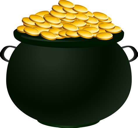 Gold Cannabis Clip Art Pot Of Gold Png Download 19201785 Free
