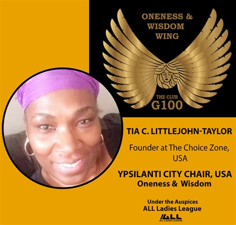 Michigan City Chairs Oneness And Wisdom Wing G100 Group Of 100 Global