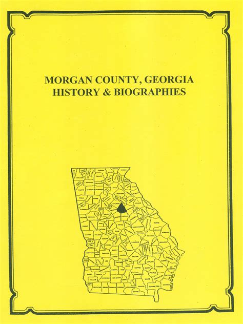 Morgan County Georgia History And Biographies Mountain Press And
