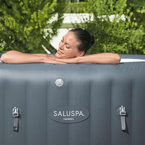 Saluspa Hawaii Hydrojet Pro Person Inflatable Hot Tub X X
