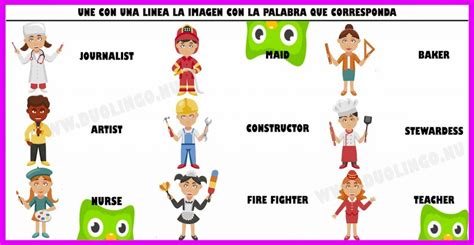 Imagenes De Profesiones Y Oficios En Ingles Y Español Profesiones Y