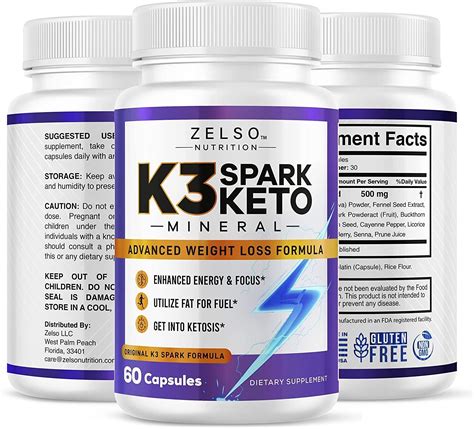 3 Packk3 Spark Mineral Pills By Zelso Nutrition Advanced K3spark Pill Formula Ebay