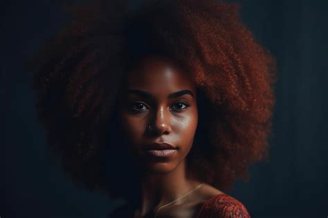 Premium Ai Image Beautiful Black Woman Generative Ai