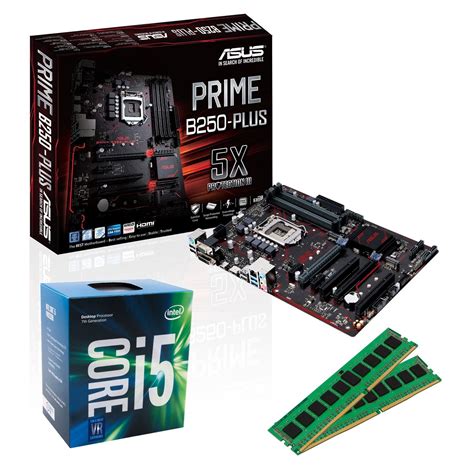 Kit upgrade PC Kit Upgrade PC Core i5 ASUS B250-PLUS 8 Go Carte mère ATX Socket 1151 Intel B250 ...