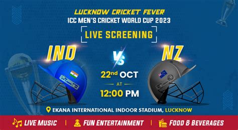 Lucknow Cricket Fever Icc Mens Cricket World Cup 2023 Live Screening