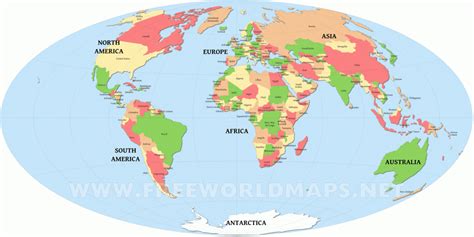 Free Printable World Map With Country Names Free Printable Maps