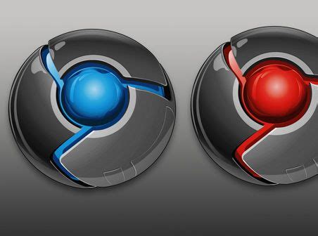 Download common sizes of this icon. Red and Blue Google Chrome Icon | Red and blue, Free icons ...