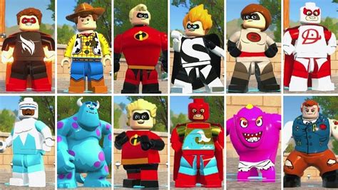 Lego The Incredibles A Look At All 113 Playable Characters Youtube