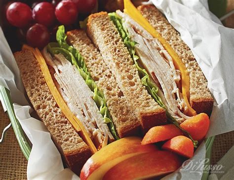 Turkey And Cheddar Sandwiches Di Lusso Deli