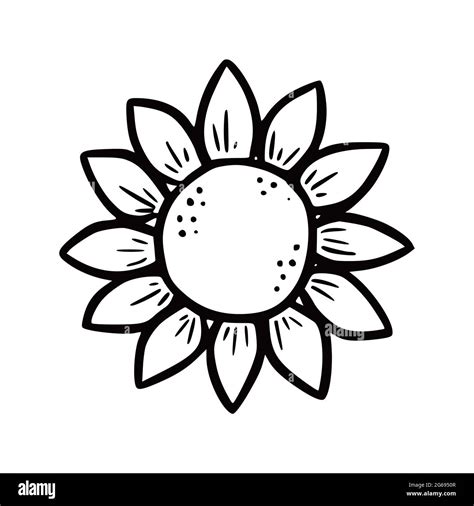 How To Draw A Sunflower Step By Step Easy