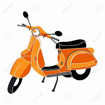 Scooter Clipart Vespa Vector Bike Illustrations Clipground