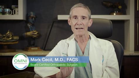 Meet The Physicians Of Omni Orthopaedics Dr Cecil Youtube