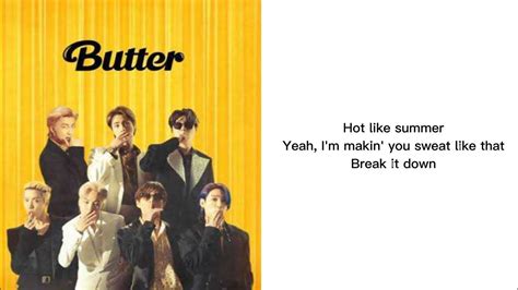 Bts 방탄소년단 Butter Lyrics Youtube