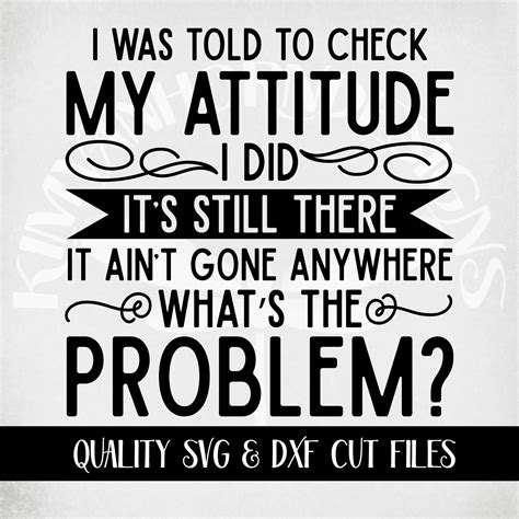 Attitude Problem Svg And Dxf Cut Files Adult Humor Svg Funny Etsy Ireland