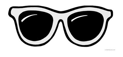 Sun Glasses Svg Transparent Black And White Sunglass Png Clip Art