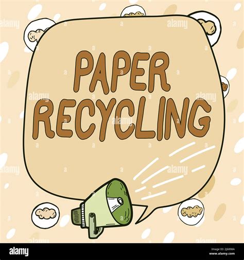 Writing Displaying Text Paper Recycling Business Concept Using The