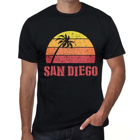 Mens Graphic T Shirt Vintage Sunset San Diegot Shirts Aliexpress