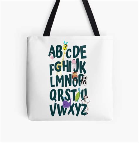 Abcdefghijklmnopqrstuvwxyz Tote Bag By Theafer Redbubble