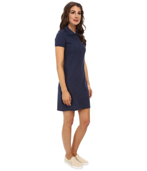 Lacoste Short Sleeve Classic Pique Polo Dress In Blue Philippines Blue