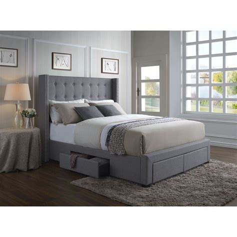 See more ideas about pościel lniana, poszewka na kołdrę, kołdra. DG Casa Melrose Grey Linen Wingback Storage Bed - Free ...