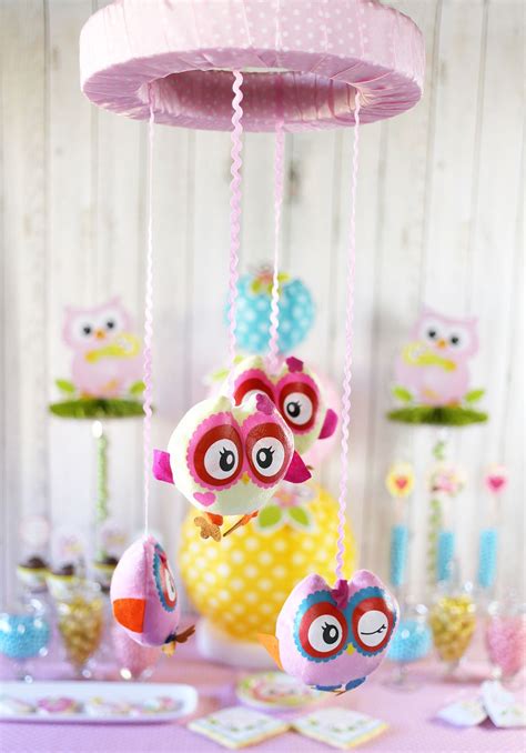 Find out how it's done in the tutorial below. DIY Owl Mobile Baby Shower Centerpiece | Owl baby shower decorations, Owl baby shower theme, Diy ...