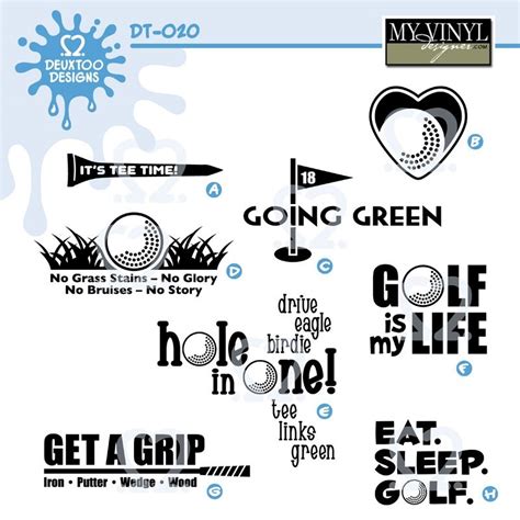 Download DIGITAL DOWNLOAD ... golf vectors in AI, EPS, GSD, & SVG formats @ My Vinyl Designer # ...