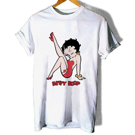 Betty Boop Cute Women T Shirt In 2021 T Shirt Betty Boop T Shirts