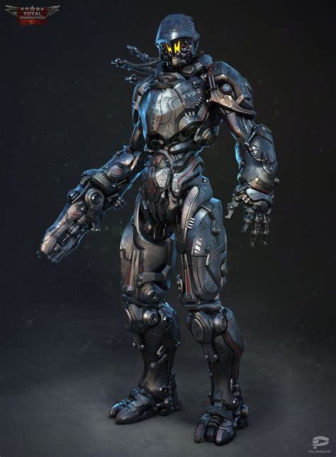 Artstation Cyborg Alex Vasin Armor Concept Robot Conc