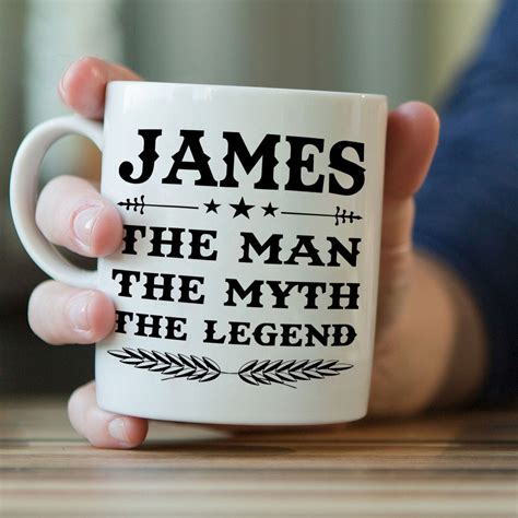 Personalized Coffee Mug For Men 11oz Custom Ceramic Cup Etsy