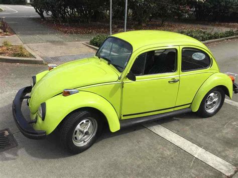 1974 Volkswagen Beetle Sedan Green Rwd Manual Love Bug Classic