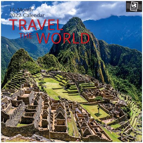 2022 Square Wall Calendar Travel The World 12 X 12 Inch