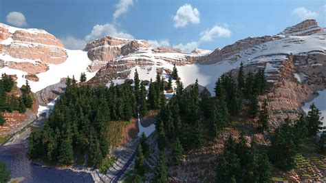 Minecraft Mountain Range For Builders