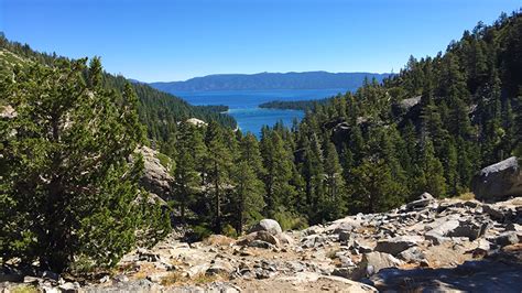 Hiking Upper Eagle Falls Trail At Emerald Bay Lake Tahoe