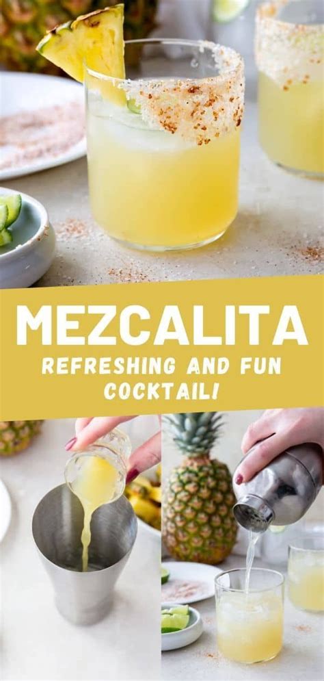 mezcalita is a signature cocktail made with mezcal and fresh fruit juices it s sweet and