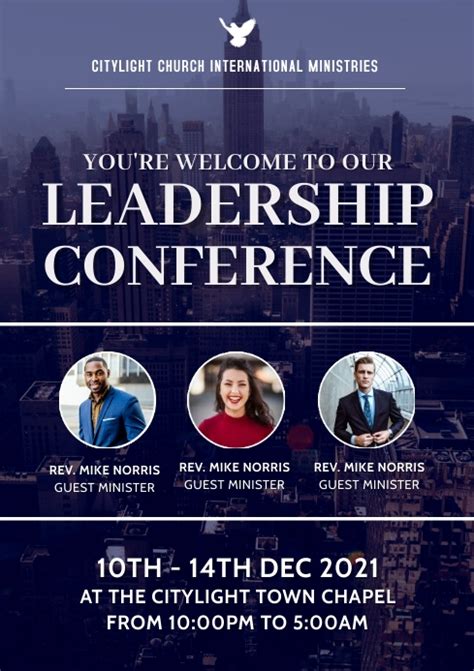 Leadership Conference Poster Design Template Postermywall