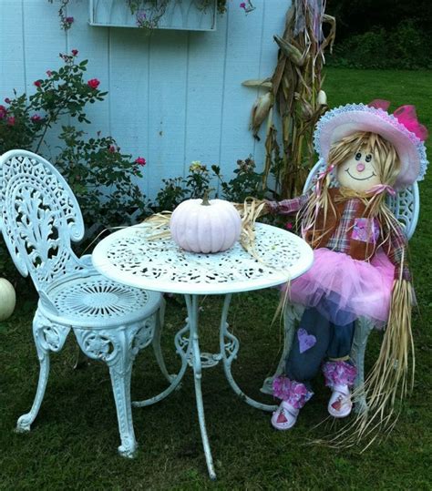 Pink Princess Scarecrow Vintage Fall Shabby Vintage Vintage Halloween