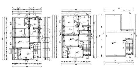 32 X 45 House Plan Dwg File 115 Square Yards Cadbull