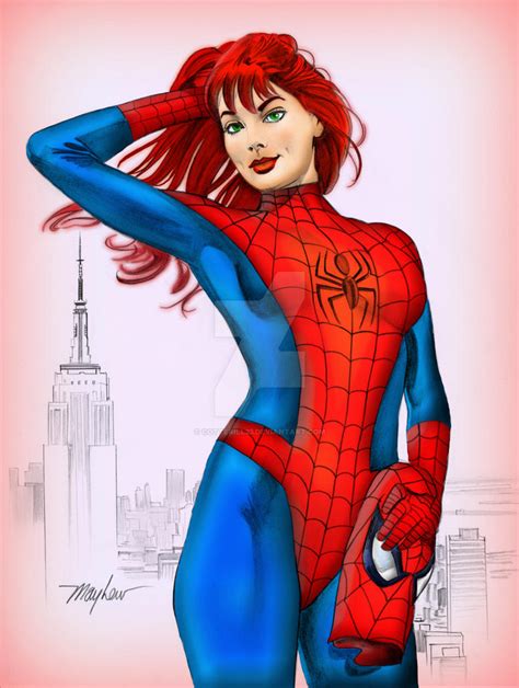 Spider Mary Jane Colourised By Cotterill23 On Deviantart
