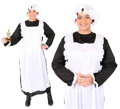 Womens Tudor Victorian Maid Costume I Love Fancy Dress