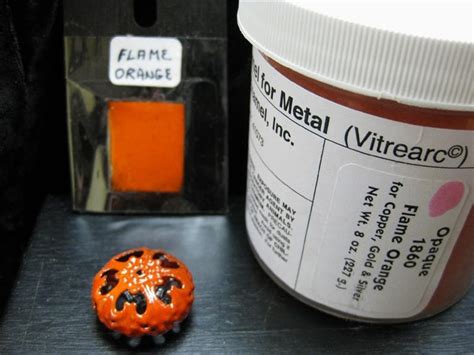 Flame Orange 1860 Opaque Enamel 2 Ounce Jar Etsy