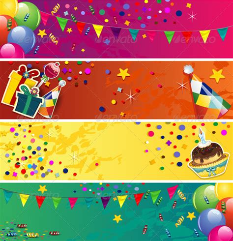 Free 19 Birthday Banner Designs In Vector Eps Ai