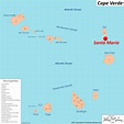 Santa Maria Map | Cape Verde | Detailed Maps of Santa Maria