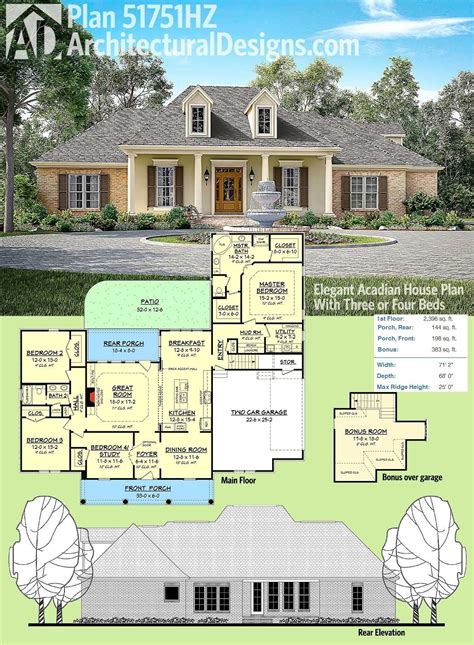Acadian Style Home Plans Small Bathroom Designs 2013