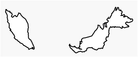 Map Of Malaysia Terrain Area And Outline Maps Of Black Malaysia