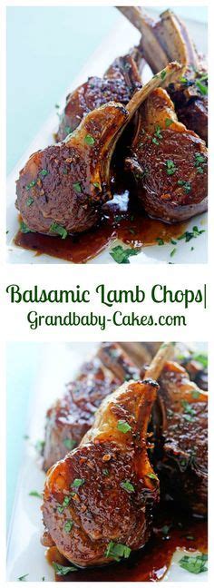 For an easy dinner tonight, make giada de laurentiis' grilled lamb chops, marinated in fresh garlic, rosemary and thyme, from everyday italian on food network. Balsamic Brown Sugar Lamb Chops | Recipe | Lamb recipes ...