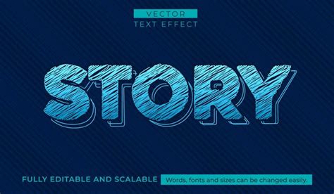 Premium Vector Story Editable Text Effect