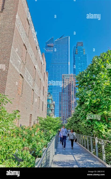 Starting Point Of The High Line A Elevated Linear Park In New York