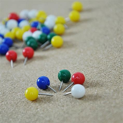 Jumbo Push Pins With Stainless Steel Point 7 Colors Assorted Buy
